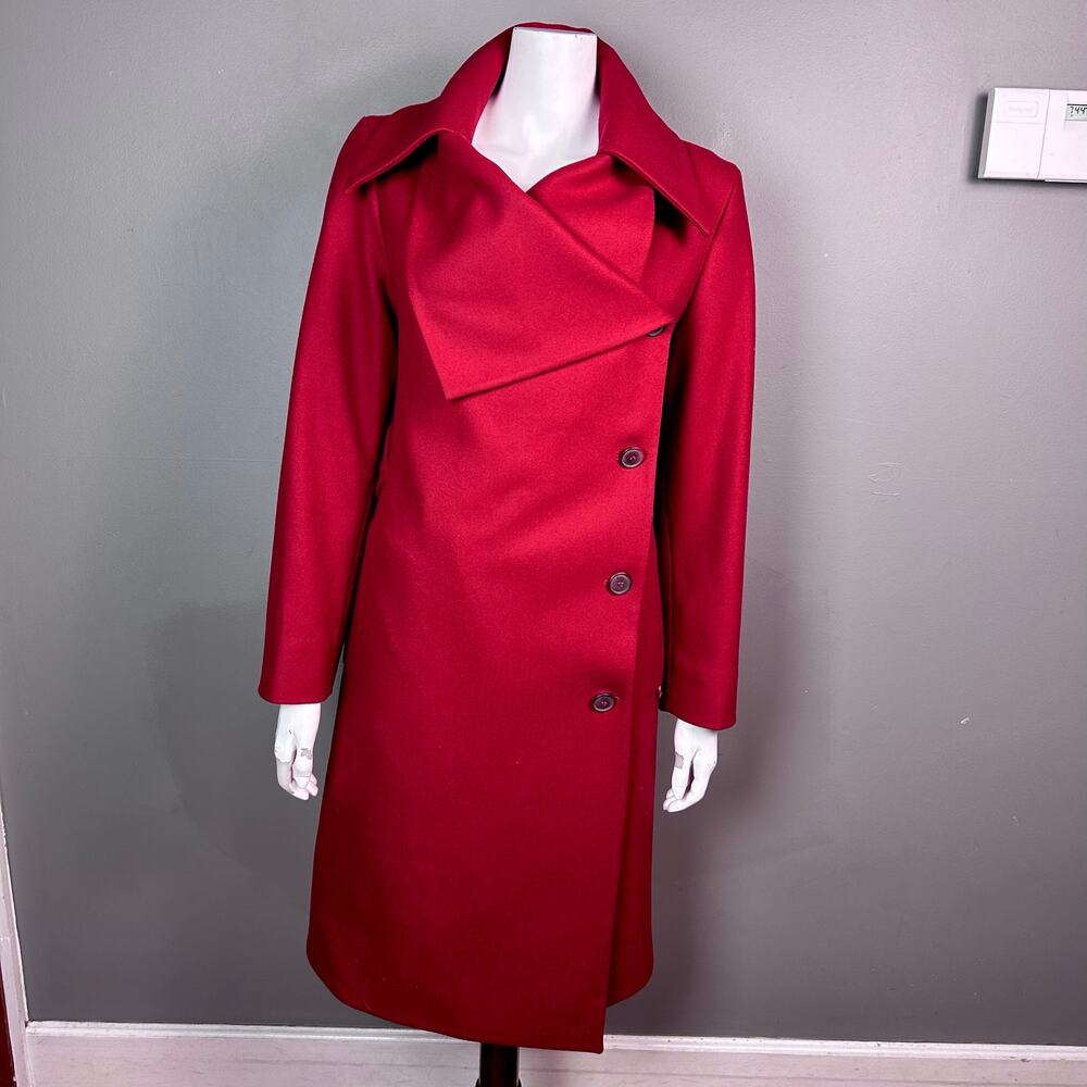 Vivienne Westwood Virgin Atlantic wool coat women’s size 8 red long Limited Edit